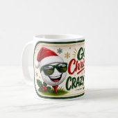 ゴルファー向けクリスマスの面白い一言 コーヒーマグカップ (正面左)