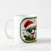 ゴルファー向けクリスマスの面白い一言 コーヒーマグカップ (左)