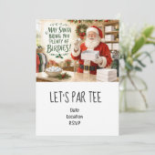 ゴルファー向けクリスマスパーティーのゴルフLet's Par tee 招待状 (スタンド正面)