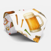 ゴルファー向けゴルフとビール ネクタイ (ロール)