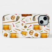 ゴルファー向けゴルフとビール iPhoneケース (裏面横)