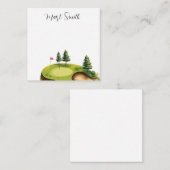 ゴルファー向け名刺付きゴルフコース ノートカード (正面/裏面)