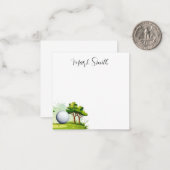 ゴルファー向け名刺付きゴルフコース ノートカード (正面/裏面インサイチュ)