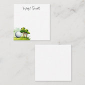 ゴルファー向け名刺付きゴルフコース ノートカード (正面/裏面)