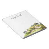 ゴルファー向け名刺付きゴルフコース ノートパッド (アングル)