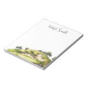 ゴルファー向け名刺付きゴルフコース ノートパッド (回転)