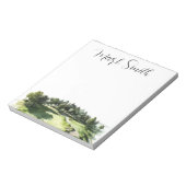 ゴルファー向け名刺付きゴルフコース ノートパッド (回転)