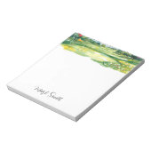 ゴルファー向け名刺付きゴルフコース ノートパッド (回転)