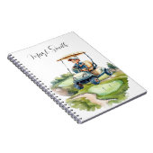 ゴルファー向け名刺付きゴルフコース ノートブック (右側)