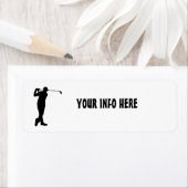 ゴルファー差出人住所ラベル ラベル (インサイチュ)