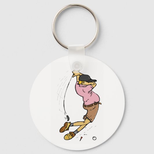 ゴルファー恋しく思のボール キーホルダー (正面)