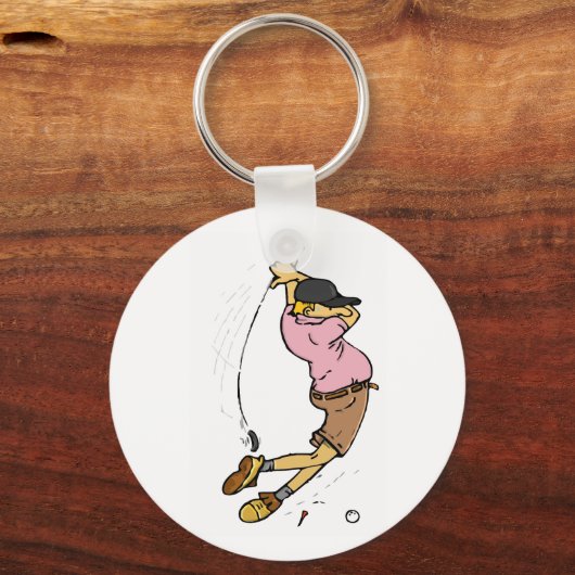 ゴルファー恋しく思のボール キーホルダー (正面)