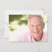 ゴルファー悔やみや弔慰の葬儀写真 サンキューカード (裏面)