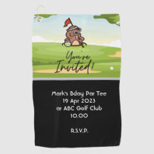 ゴルファー招待されました用ゴルフパーティの招待状