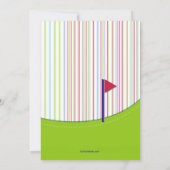 ゴルファー招待状 招待状 (裏面)