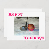 ゴルファー挨拶 シーズンポストカード (正面/裏面)