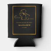 ゴルファー新郎のゴルフ独身パーティー - 豪華でスタイリッシュ 缶クーラー (正面)