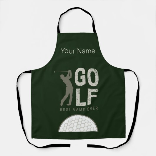 ゴルファー最高のとコーチのためのゴルフスポーツゲーム エプロン (正面)