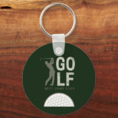 ゴルファー最高のとコーチのためのゴルフスポーツゲーム キーホルダー (正面)