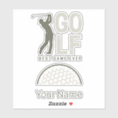 ゴルファー最高のとコーチのためのゴルフスポーツゲーム シール (シート)