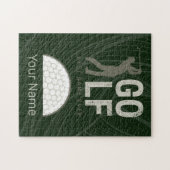 ゴルファー最高のとコーチのためのゴルフスポーツゲーム ジグソーパズル (横)