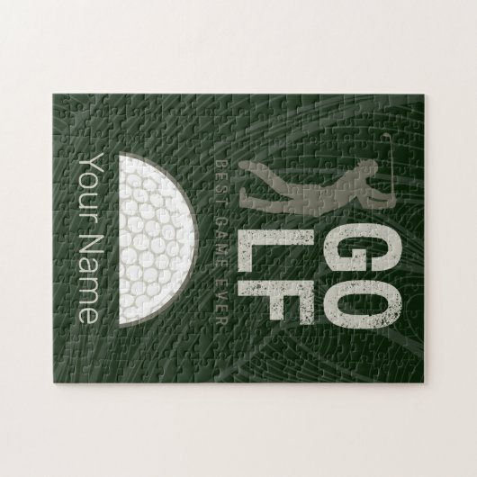 ゴルファー最高のとコーチのためのゴルフスポーツゲーム ジグソーパズル (横)