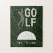 ゴルファー最高のとコーチのためのゴルフスポーツゲーム ジグソーパズル (縦)