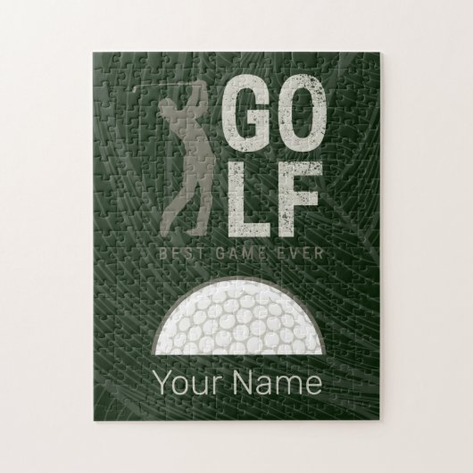 ゴルファー最高のとコーチのためのゴルフスポーツゲーム ジグソーパズル (縦)