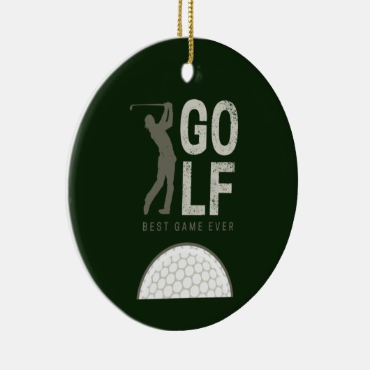 ゴルファー最高のとコーチのためのゴルフスポーツゲーム セラミックオーナメント (右)