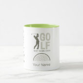 ゴルファー最高のとコーチのためのゴルフスポーツゲーム マグカップ (中央)