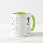 ゴルファー最高のとコーチのためのゴルフスポーツゲーム マグカップ (正面右)