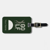 ゴルファー最高のとコーチのためのゴルフスポーツゲーム ラゲッジタグ (正面横)