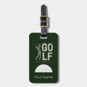 ゴルファー最高のとコーチのためのゴルフスポーツゲーム ラゲッジタグ (正面縦)