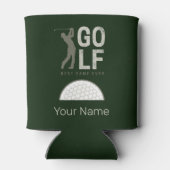 ゴルファー最高のとコーチのためのゴルフスポーツゲーム 缶クーラー (裏面)
