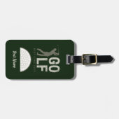 ゴルファー最高のやコーチのためのゴルフゲーム ラゲッジタグ (正面横)