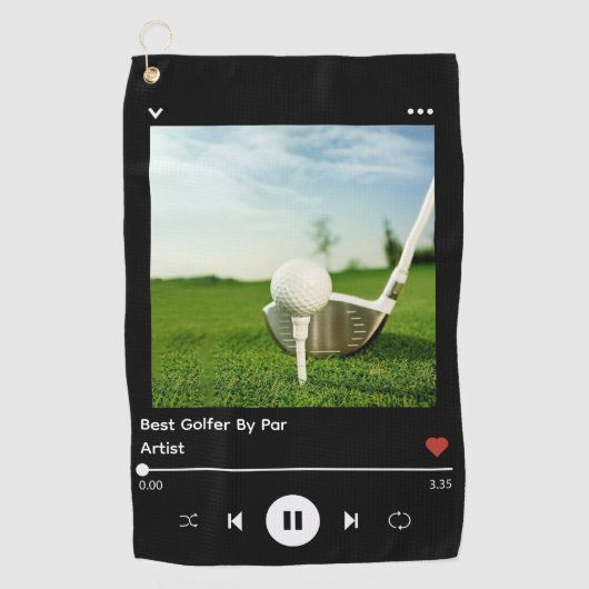 ゴルファー最高のグランドパソングカバー誕生日トレンディー ゴルフタオル (正面)