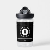 ゴルファー最高のソンバイパーモノグラムスポーツブラックゴルフ ウォーターボトル (正面)