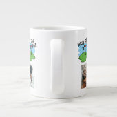 ゴルファー最高のパパバイパーゴルフPun 7写真 ジャンボコーヒーマグカップ (裏面)