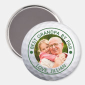ゴルファー最高のGRANDPA BY PARフォトカスタム マグネット (正面/裏面)