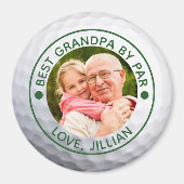 ゴルファー最高のGRANDPA BY PARフォトカスタム マグネット (正面)
