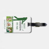 ゴルファー最高のGRANDPA BY PAR 3写真パーソナライズされた ラゲッジタグ (裏面横)