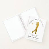 ゴルファー永遠に私たちのハート葬儀ゲストブック ノートブック (内部)