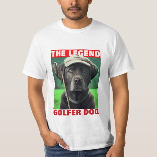 ゴルファー犬 Tシャツ (正面)