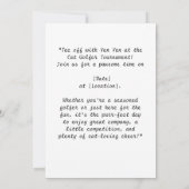 ゴルファー猫の誕生日トーナメント 招待状 (裏面)