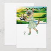 ゴルファー猫トーナメント 招待状 (正面/裏面)