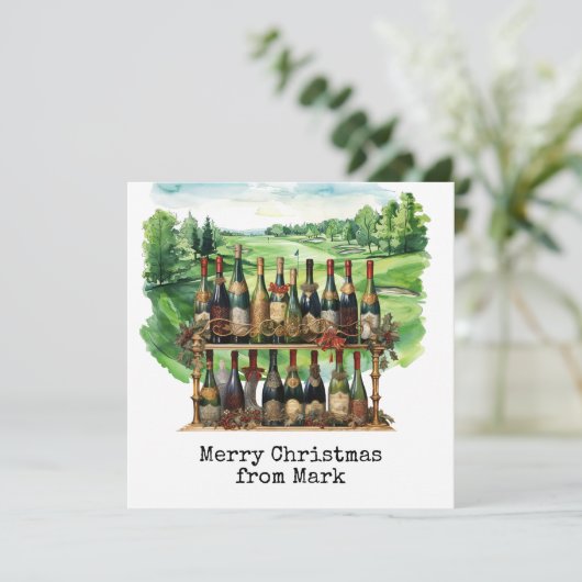 ゴルファー用クリスマスドリンク付きゴルフコース シーズンカード (スタンド正面)