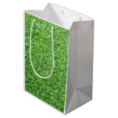 ゴルファー用クリスマスリボン付きゴルフボール  ミディアムペーパーバッグ (裏面アングル)