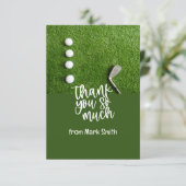 ゴルファー用グリーングラス用ゴルフボール サンキューカード (スタンド正面)