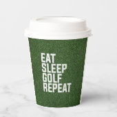 ゴルファー用グリーングラス食べパーティースリープゴルフリピート 紙コップ (正面)