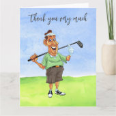 ゴルファー用ゴルファーサンキューカード サンキューカード (正面)